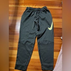 Nike Men’s Black and Yellow Joggers